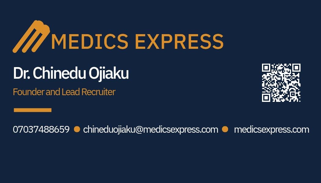 Medics Express Complimentary card
